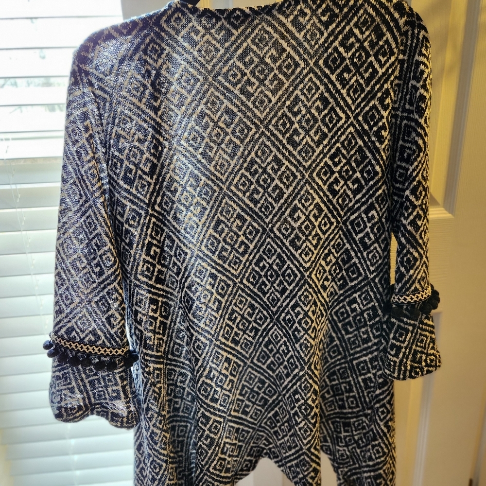 Ladies long cardigan sweater